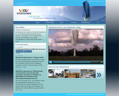 Grafik: Screenshot Windworks Portal